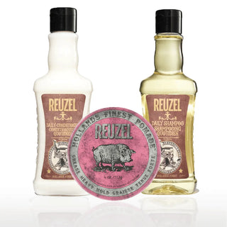 Reuzel Pink Pomade Hair Bundle