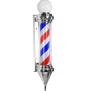 Barber pole Silver cone shape