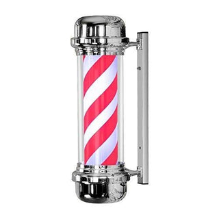 Barber Pole Chrome (Red/White) Stripes