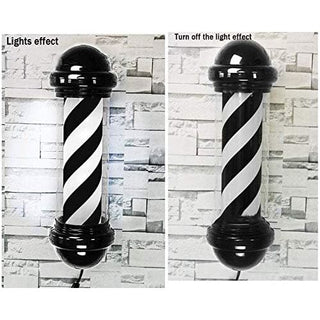 Barber Pole Black and White (Width: 19cm)