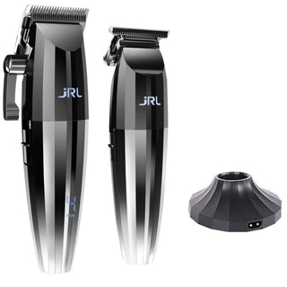 JRL Clipper & Trimmer - Silver Duo Set