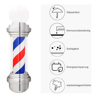 Barber pole Silver