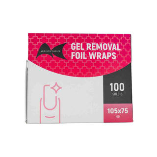 Artists Choice Gel Removal Foil Wraps 100 Sheets - MV hair and beauty - Kilburn, SA