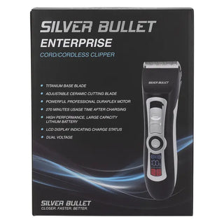 SILVER BULLET ENTERPRISE CORD CORDLESS HAIR CLIPPER