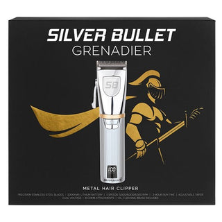 Silver Bullet Grenadier Metal Hair Clipper Silver