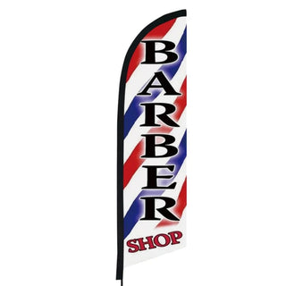 Barber Shop Flag Banner 2.6m Full Set + Bag