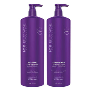 Natural Look Ice Blonde Shampoo & Conditioner Bundle 1L