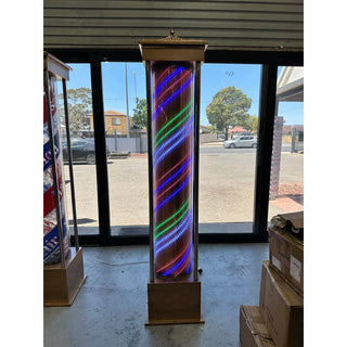 Barber Pole Red White Blue Green Light Inside 220 cm x 45 cm