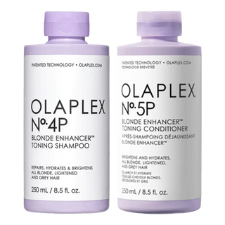 Olaplex No.4P and No.5P Blonde Enhancer Toning Shampoo and Conditioner 250ml Bundle