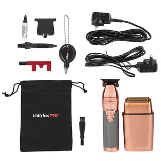 BaBylissPRO Foil Shaver & Outliner Trimmer - Rose Gold