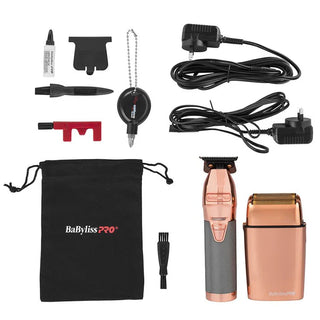 BaBylissPRO Foil Shaver & Outliner Trimmer - Rose Gold