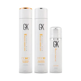 GK Hair Balancing Shampoo Conditioner and Leave-In Creme Bundle