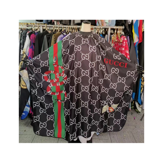 Barber Cape Gucci with snake logo