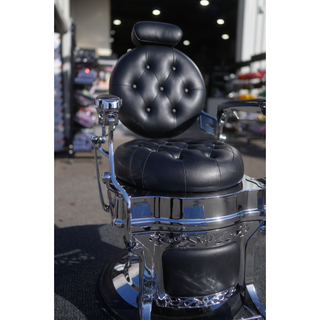 Chrome Barber Chair Black