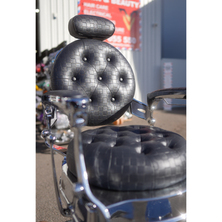 Chrome Barber Chair Black