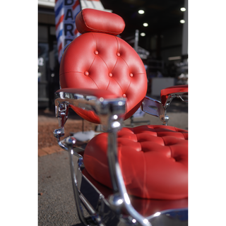 Chrome Barber Chair Black