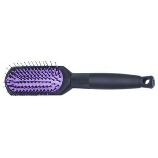 Purple Paddle Brush With Plastic Black Handle