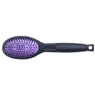 Purple Paddle Brush With Plastic Black Handle