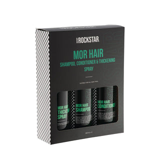 Rockstar Mor Hair Shampoo, Conditioner,  Thickening Spray SET 250ml x3