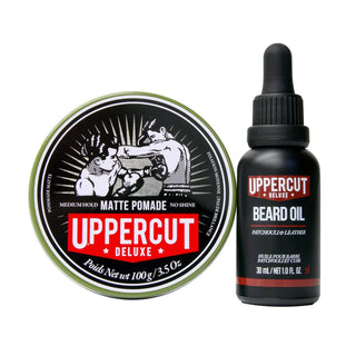 UPPERCUT Hair and Beard Bundle - Matte Pomade