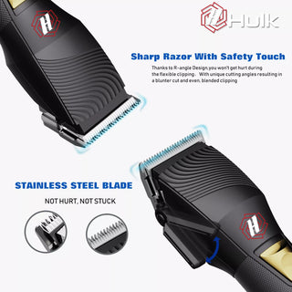 HULK Professional Barber Hair Cordless Clipper With LCD Digital Display