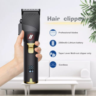 HULK Professional Barber Hair Cordless Clipper With LCD Digital Display