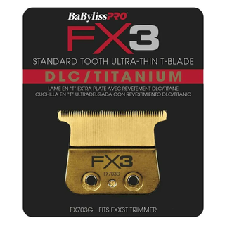 BaBylissPRO Fx3 Trimmer DLC Titanium Replacement Blade - Gold