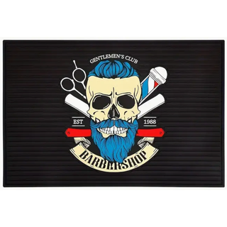 Barber Mat Barbershop Skull