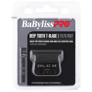 BaBylissPRO DLC T-Blade 2.0mm Deep Tooth