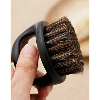 Grooming Barber Horsehair Finger Brush Duster