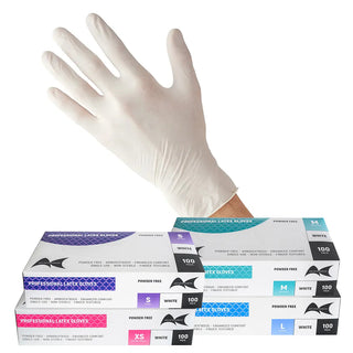 Artist Choice Latex Gloves White Powder Free 100pk