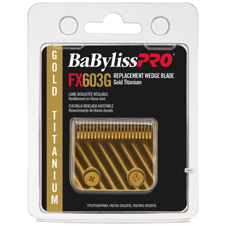 BaBylissPRO Replacement Hair Clipper Gold Titanium Wedge Blade FX603G