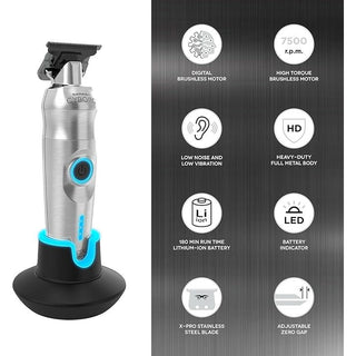 Gamma+ Cyborg Professional Metal Trimmer With Digital Brushless Motor