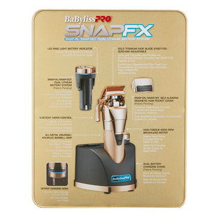 BabylissPro SNAPFX Gold Clipper