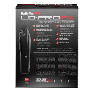 BaBylissPRO LO-PRO CLIPPER -  LO-PRO FX BLACK