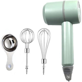 Green Portable Electric Cordless Handheld Mixer