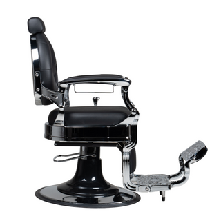 Chrome Barber Chair Black