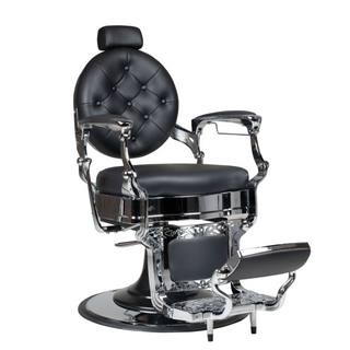 Chrome Barber Chair Black